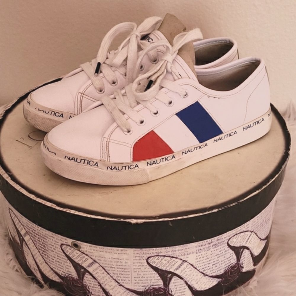 Nautica White leather Sneakers